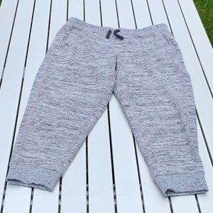 Athleta Girl Black/Gray Heathered Leggings XL